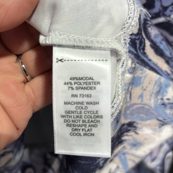 Cable & Gauge long sleeve pullover,super soft,stretch sweatshirt,marble print - Picture 11 of 11